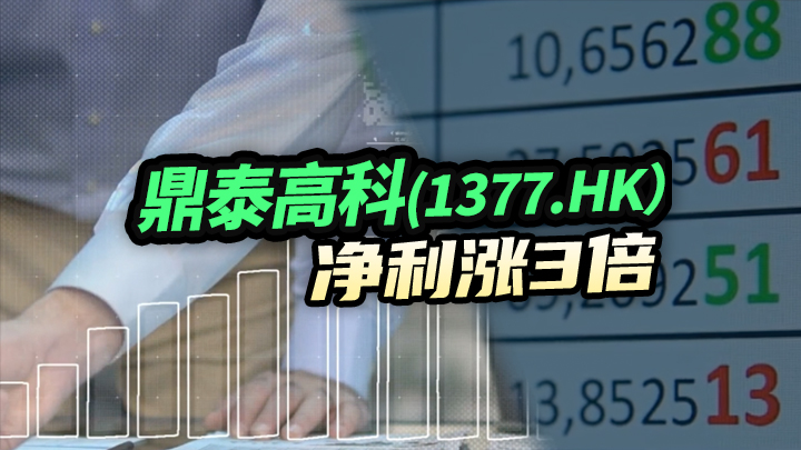 【今日IPO】鼎泰高科[1377.HK]净利涨3倍