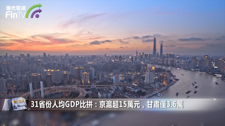 31省份人均GDP比拼：京滬超15萬元，甘肅僅3.6萬