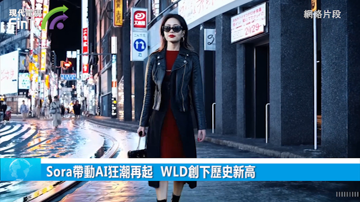 Sora帶動AI狂潮再起  WLD創下歷史新高