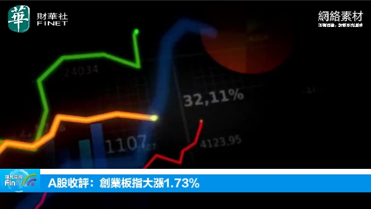 A股收评：创业板指大涨1.73%