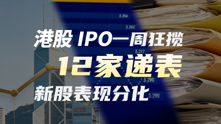今日IPO 港股 IPO 一周狂揽 12 家递表，新股表现分化