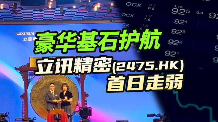 【今日IPO】豪华基石护航立讯精密首日走弱（02475.HK）